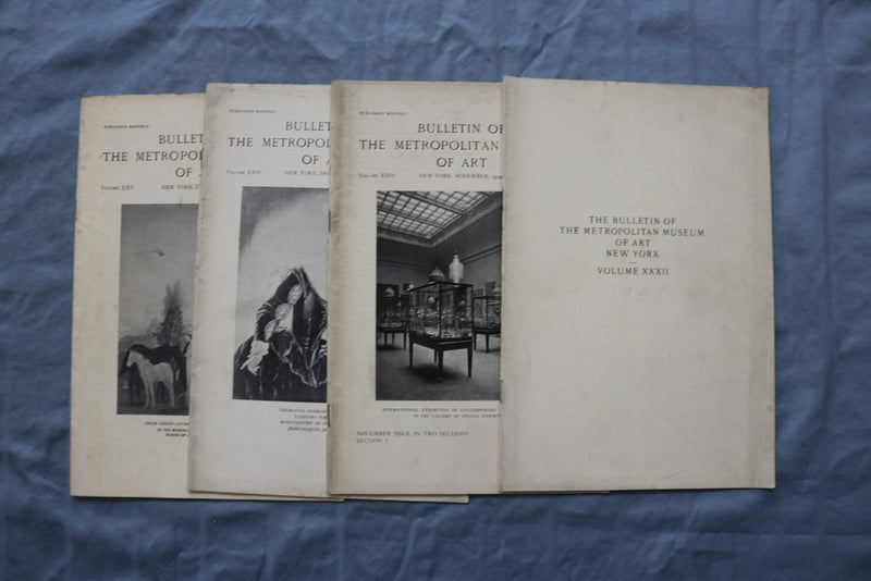 1929-1940 BULLETIN OF THE METROPOLITAN MUSEUM OF ART - LOT OF 32 - O 3879