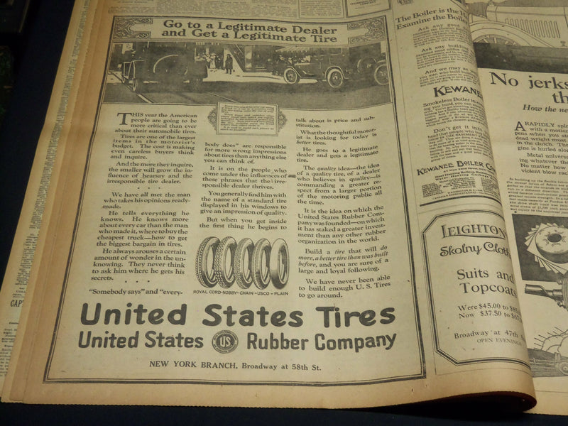 1920 MAY 10 NEW YORK TIMES NEWSPAPER - 6,000 SOCIALISTS CHEER DEBS - NT 8672