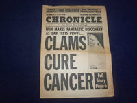 1965 JUNE 28 NATIONAL STAR CHRONICLE NEWSPAPER - CLAMS CURE CANCER - NP 6895