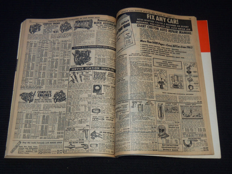 1969-1970 AUTOMOTIVE PARTS CATALOGUES LOT OF 2 - SOFTCOVER - J 7598