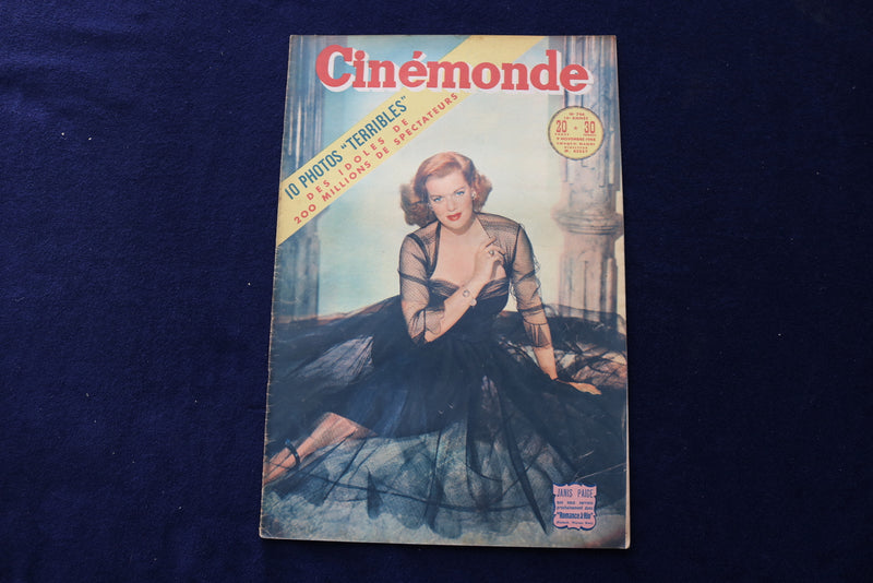 1948 NOVEMBER 9 CINEMONDE MAGAZINE - JANIS PAIGE - JOAN FULTON COVER - E 23910