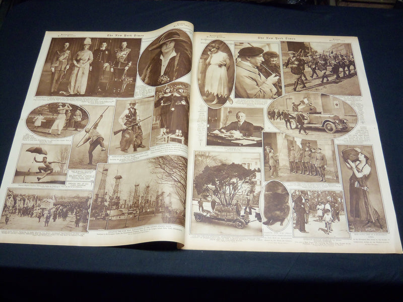 1922 MARCH 26 NEW YORK TIMES PICTURE SECTION NO. 4 & 5 - QUEEN MARY - NT 8874