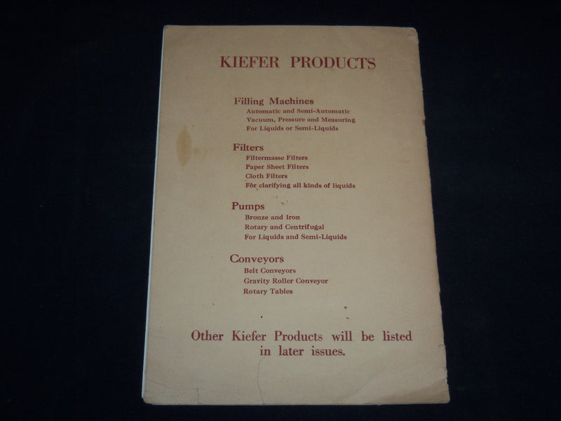 1923 OCTOBER KARL KIEFER MACHINE CO. - THE SUPERINTENDENT MAGAZINE - J 9147