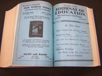 1931 JANUARY-DECEMBER JOURNAL OF EDUCATION BOUND VOLUME - COMPLETE YEAR - R 886