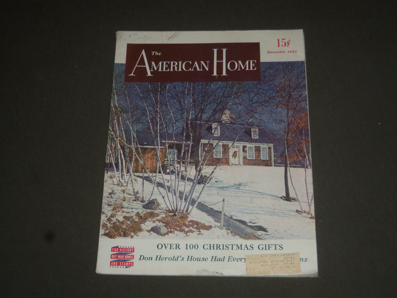 1942 DECEMBER THE AMERICAN HOME MAGAZINE - NICE COVER, STORIES & PHOTOS- SP 7683