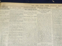 1922 MARCH 14 NEW YORK TIMES - WASHINGTON NETTLE BY ALLIES ON RHINE - NT 8315