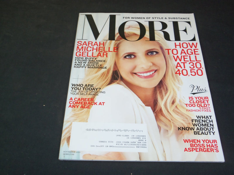 2013 NOVEMBER MORE MAGAZINE - SARAH MICHELLE GELLAR - SP 7352