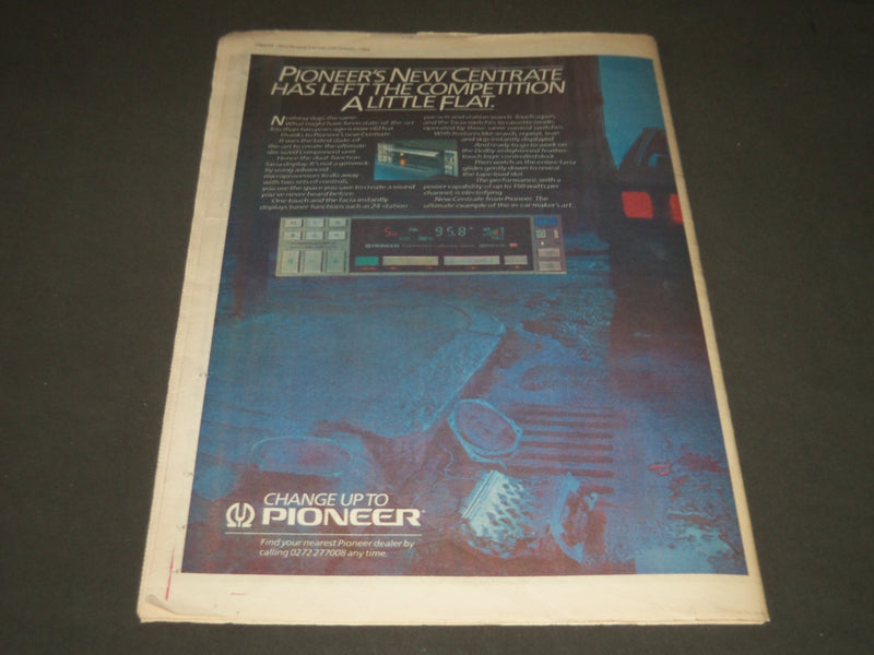 1984 OCTOBER 27 NEW MUSICAL EXPRESS MAGAZINE - BONO COVER - J 2189