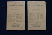 1874 THE ATLANTIC MONTHLY MAGAZINE - LOT OF 10 - O 3406