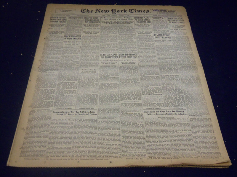 1939 AUGUST 7 NEW YORK TIMES - 53 EXECUTED IN SPAIN - NT 3682