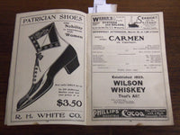 1902 MARCH 10 BOSTON THEATRE OPERA PROGRAM - LAWRENCE MCCARTY - K 1188