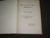 1931-1934 SALEM & BEVERLY WATER SUPPLY BOARD REPORTS 10-13 BOOK - KD 4158
