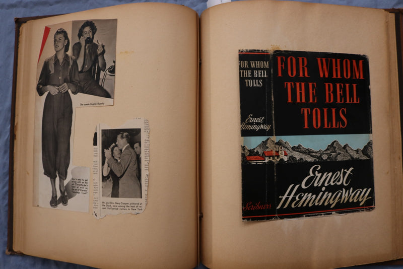 GARY COOPER & INGRID BERGMAN FOR WHOM THE BELLS TOLL SCRAPBOOK - E 26466
