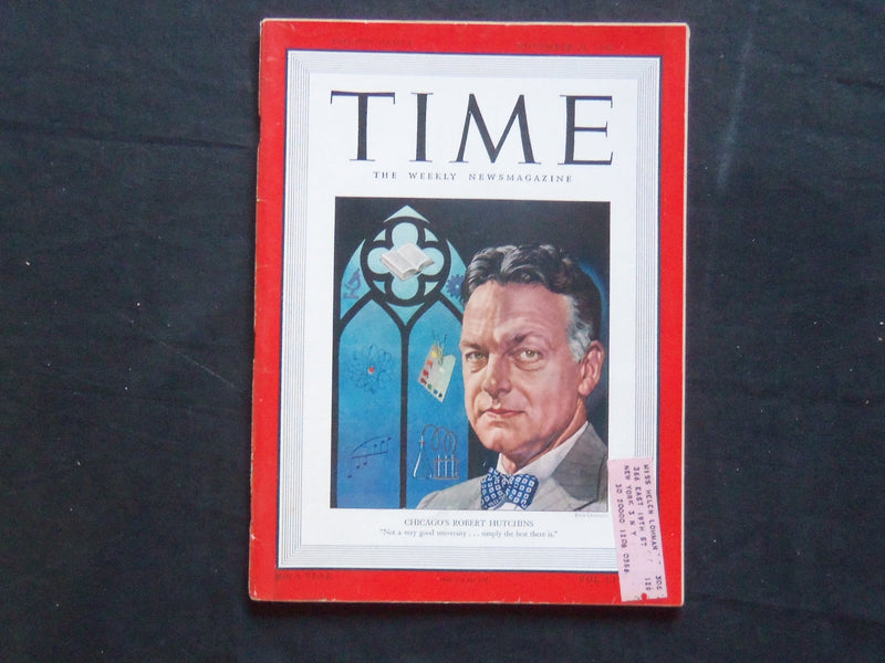 1949 NOVEMBER 21 TIME MAGAZINE - ROBERT M. JUTCHINS - T 1201