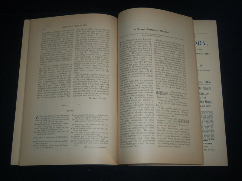 1895 JULY WERNER'S MAGAZINE VOLUME 17 NO. 7 - PHYSICAL EXPRESSISM - J 4181