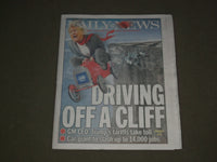 2018 NOVEMBER 27 NEW YORK DAILY NEWS- GM TO CUT 14,000 JOBS- DRIVING OFF A CLIFF