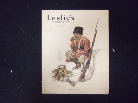 1916 MAR 9 LESLIE'S WEEKLY MAGAZINE-GREAT COVER, PHOTOS & ILLUSTRATIONS-ST 4554
