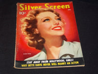1940 JULY SILVER SCREEN MAGAZINE - LORETTA YOUNG FRONT COVER - E 1813