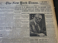 1951 JUL 25 NEW YORK TIMES 8 BRADLEY PLAYERS INVOLVED IN BASKETBALL FIX- NT 5787