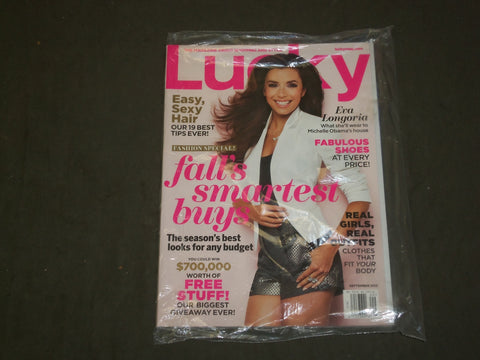 2012 SEPTEMBER LUCKY MAGAZINE - EVA LONGORIA COVER - B 3586