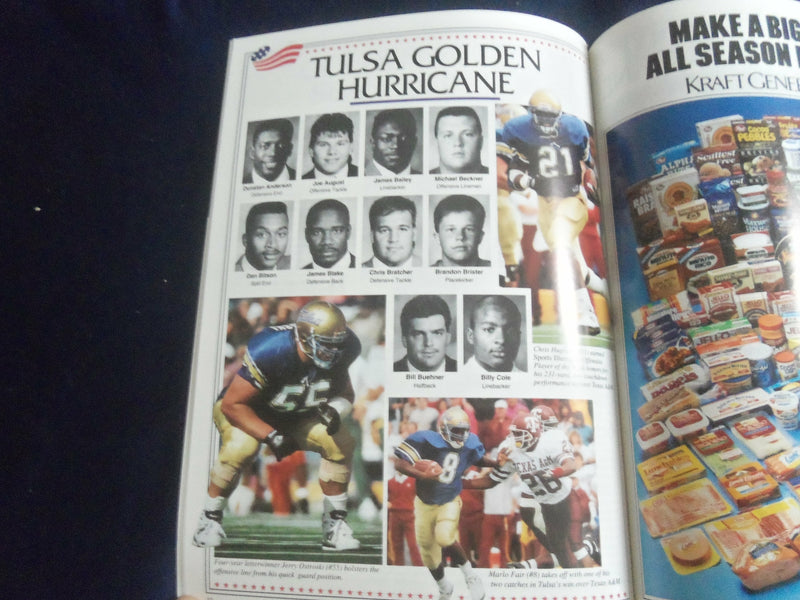 1991 DEC 30 FREEDOM BOWL PROGRAM - UNIV TULSA VS SAN DIEGO STATE UNIV - ST 4027O