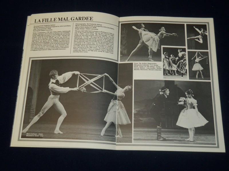 1983 KUNGL TEATERNS BALETT - THE ROYAL SWEDISH BALLET PROGRAM - OPERAN - J 5072