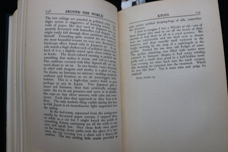 1910 AROUND THE WORLD WITH A BUSINESS MAN HARDCOVER BOOK-LEANDER BIGGER -KD 9466