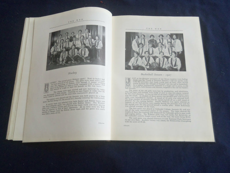 1927 THE WEB MARJORIE WEBSTER SCHOOL YEARBOOK - WASHINGTON, DC - YB 2719