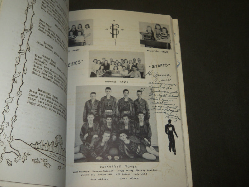 1943 THE NORTHLAND PHELPS HIGH SCHOOL YEARBOOK - PHELPS WISCONSIN - YB 1558