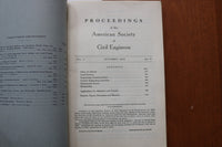 1924 OCTOBER AMERICAN SOCIETY OF CIVIL ENGINEERS PROCEEDINGS- SOFTCOVER - K 3244