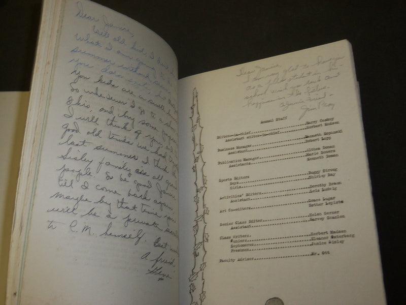 1943 THE NORTHLAND PHELPS HIGH SCHOOL YEARBOOK - PHELPS WISCONSIN - YB 1558