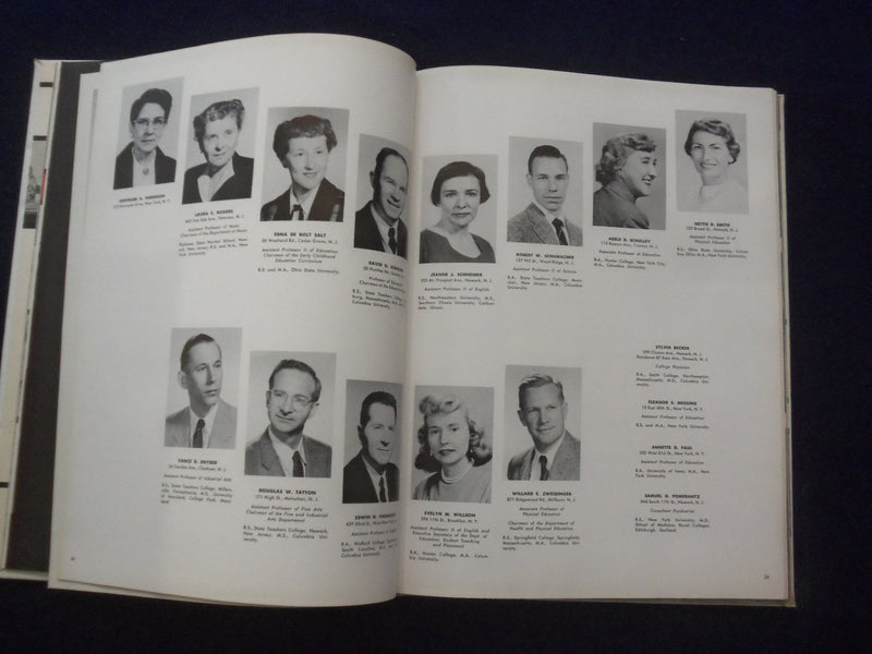 1958 MEMORABILIA NEW JERSEY STATE TEACHERS COLLEGE YEARBOOK - UNION, NJ- YB 3109
