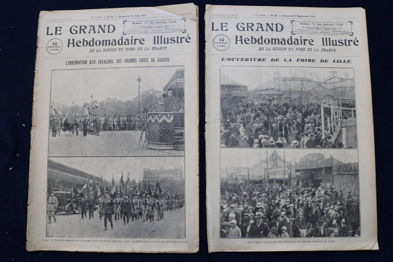 1931 LE GRAND HEBDOMADAIRE ILLUSTRE MAGAZINE - FRENCH - LOT OF 6 - O 3658
