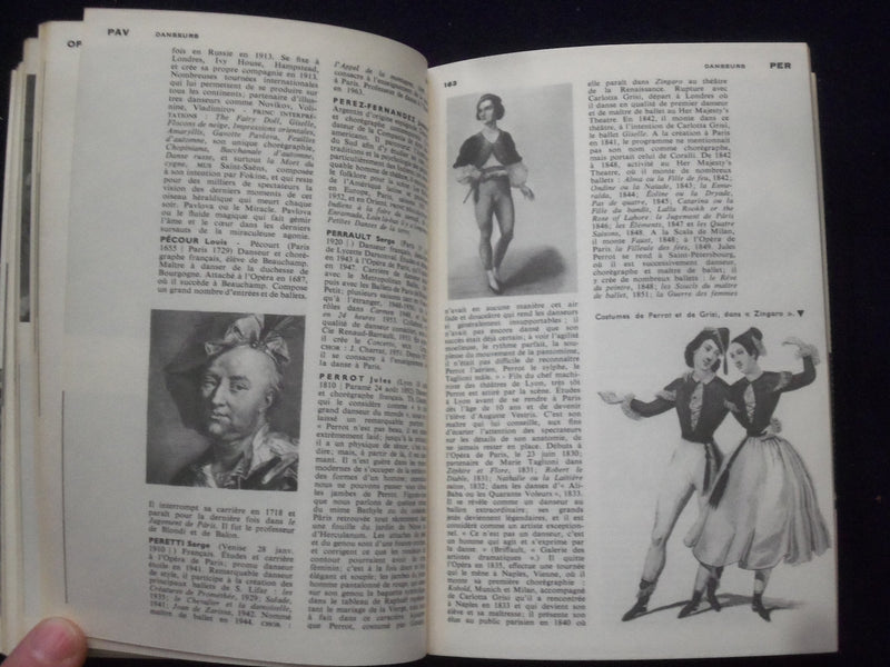 1964 DICTIONAIRE DE DANSE SOFTCOVER BOOK BY JACQUES BARIL - FRENCH TEXT - J 9362