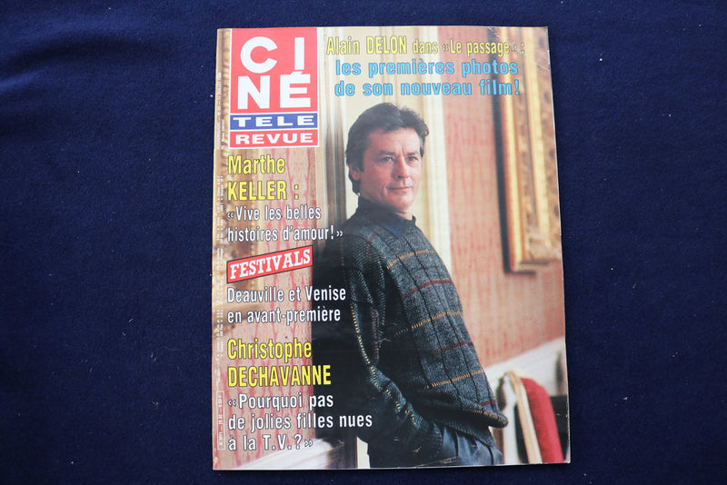 1986 JULY 17 CINE TELE REVUE MAGAZINE - CHRISTOPHE DECHAVANNE COVER - E 11986