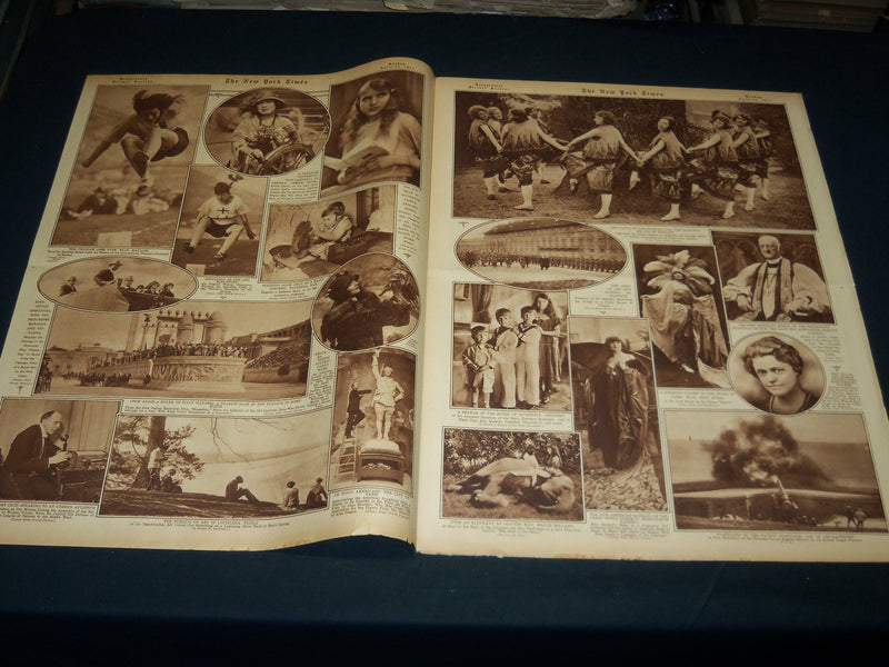 1923 APRIL 29 NEW YORK TIMES PICTURE SECTION - ZR-1 - BABE RUTH - NT 8882