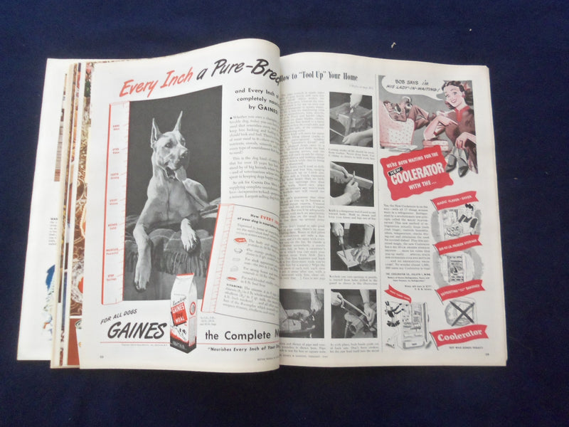 1945 FEBRUARY BETTER HOMES & GARDENS MAGAZINE -COCA-COLA AD BACK COVER- SP 6118E