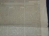 1849 SEPTEMBER 29 MASSACHUSETTS PLOUGHMAN NEWSPAPER- VICTOR HUGO SPEECH- NP 5173