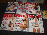 2004-2007 STUFF MAGAZINE - BRITISH EDITION - LOT OF 17 - GREAT COVERS - O 3167