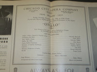 1936 NOVEMBER 27 CHICAGO CITY OPERA COMPANY PROGRAM - LAWRENCE TIBBETT - J 3705