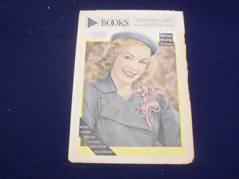 1944 AUGUST 6 CHICAGO TRIBUNE BOOKS SECTION - JUNE HAVER - NP 4878