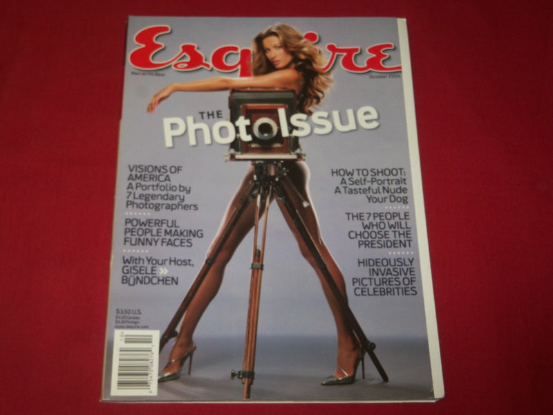 2004 OCTOBER ESQUIRE MAGAZINE - GISELE BUNDCHEN COVER - PHOTO ISSUE - RC 1321