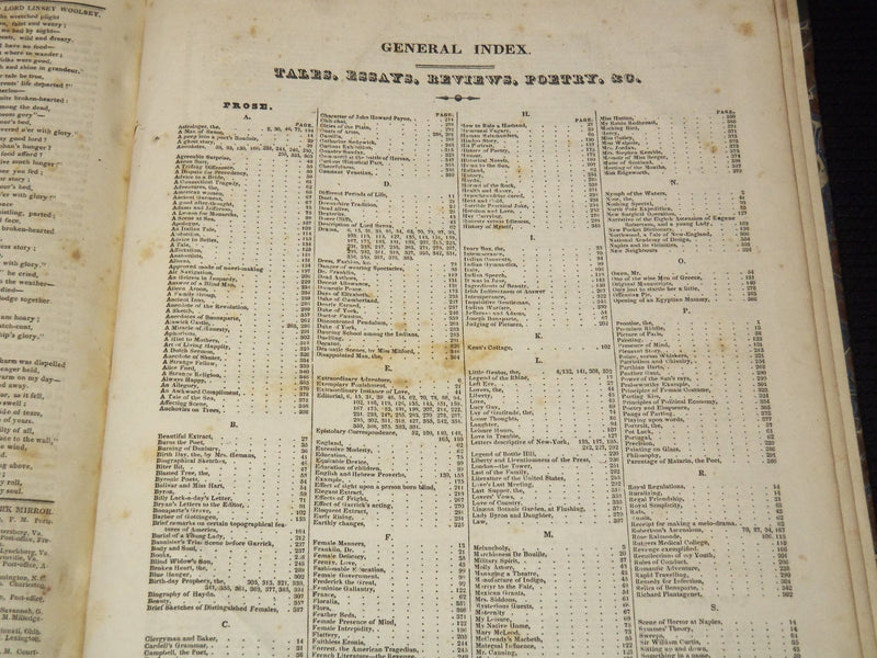 1826-1827 NEW YORK MIRROR AND LADIES GAZETTE BOUND VOLUME NO. 4 - KD 4675N