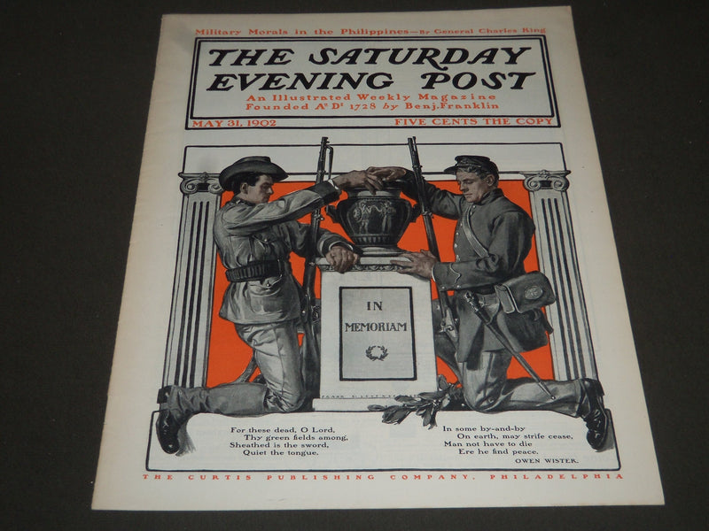 1902 MAY 31 THE SATURDAY EVENING POST MAGAZINE - ILLUSTRATED COVER- SP 1044