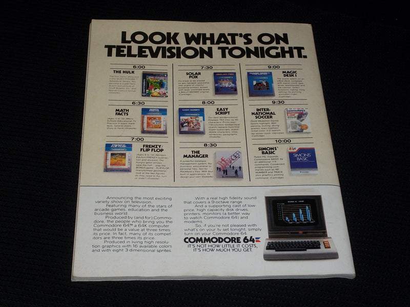 1985 JANUARY RUN MAGAZINE - COMMODORE COMPUTING FRONT COVER - E 547
