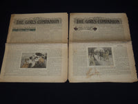 1907 THE GIRLS' COMPANION NEWSPAPER LOT OF 5 ISSUES - K 568