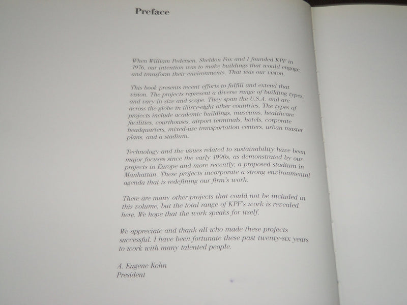 2003 KOHN PEDERSEN FOX ARCHITECTURE & URBANISM 1993-2002 BOOK - D 5