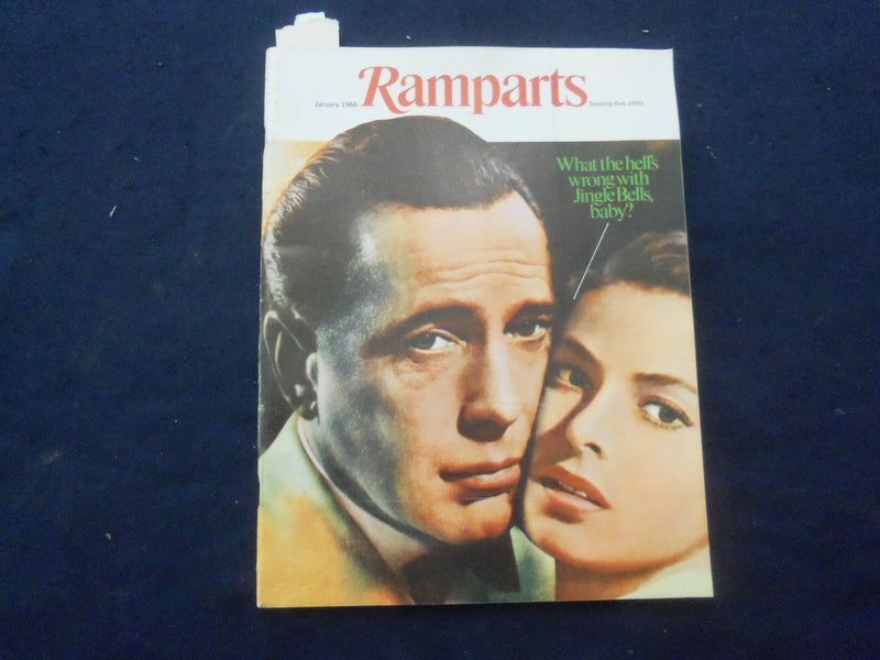1966 JANUARY RAMPARTS MAGAZINE -HUMPHREY BOGART & INGRID BERGMAN COVER- SP 5540J