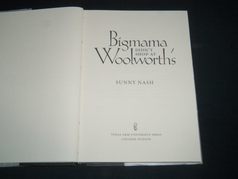 1996 BIGMAMA DIDN'T SHOP AT WOODWORTH'S BOOK SIGNED BY SUNNY NASH - KD 5530