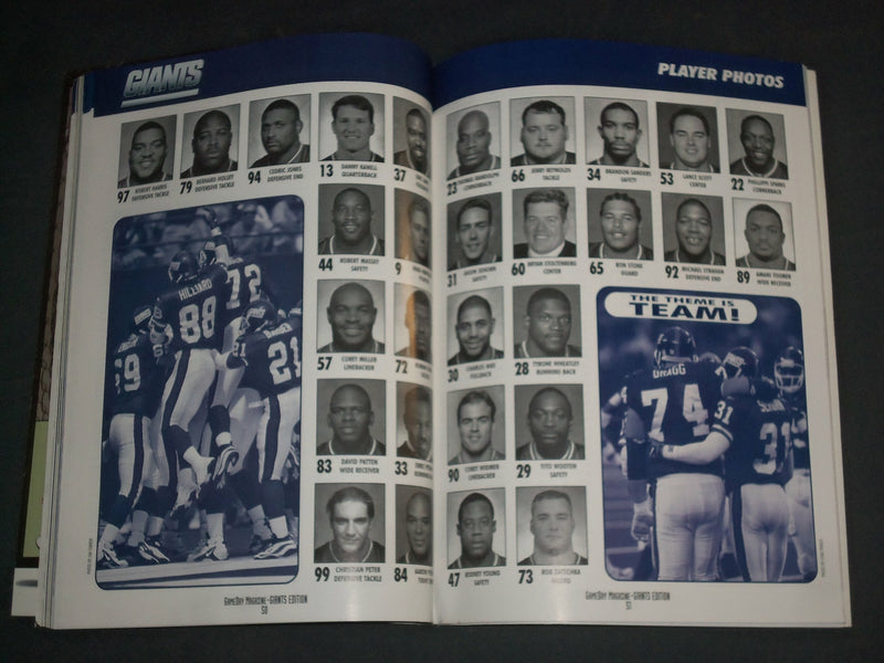 1997 DECEMBER 27 GAMEDAY PROGRAM - NFC WILD CARD GAME- GIANTS VS VIKINGS- B 6468